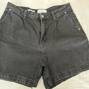 Mango Black Denim Shorts